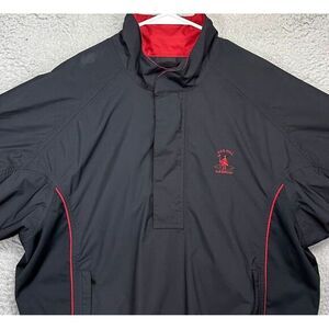 DryJoys FootJoy FJ Jacket Adult Large Black Pullover Windbreaker Waterproof Mens